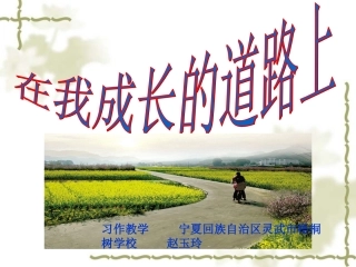 《在我成长的道路上》习作教学课件赵玉玲