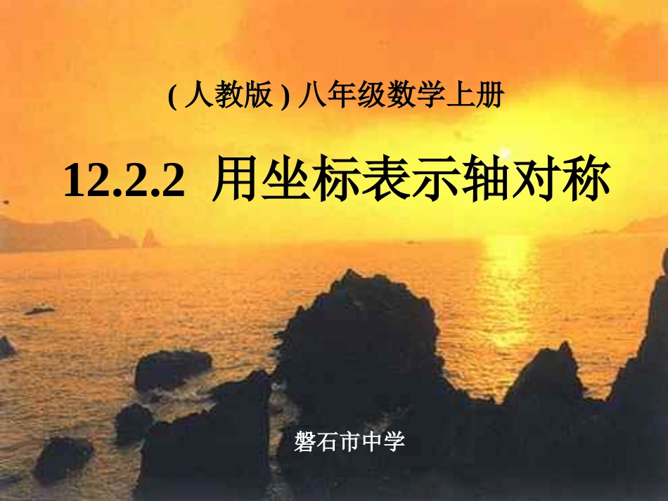 用坐标表示轴对称课件_第1页