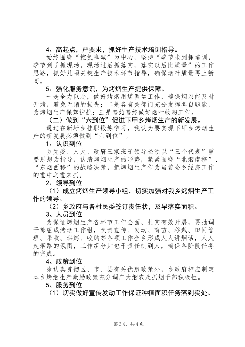 乡镇领导挂职工作总结_第3页