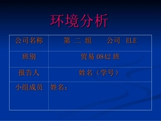 第一小组ELE公司