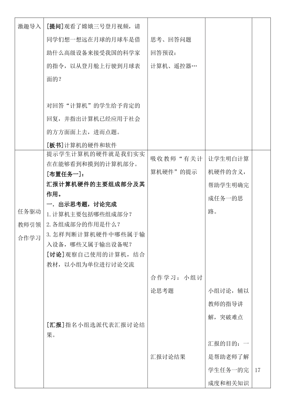 刘浩田_计算机硬件和软件_教学设计_第3页