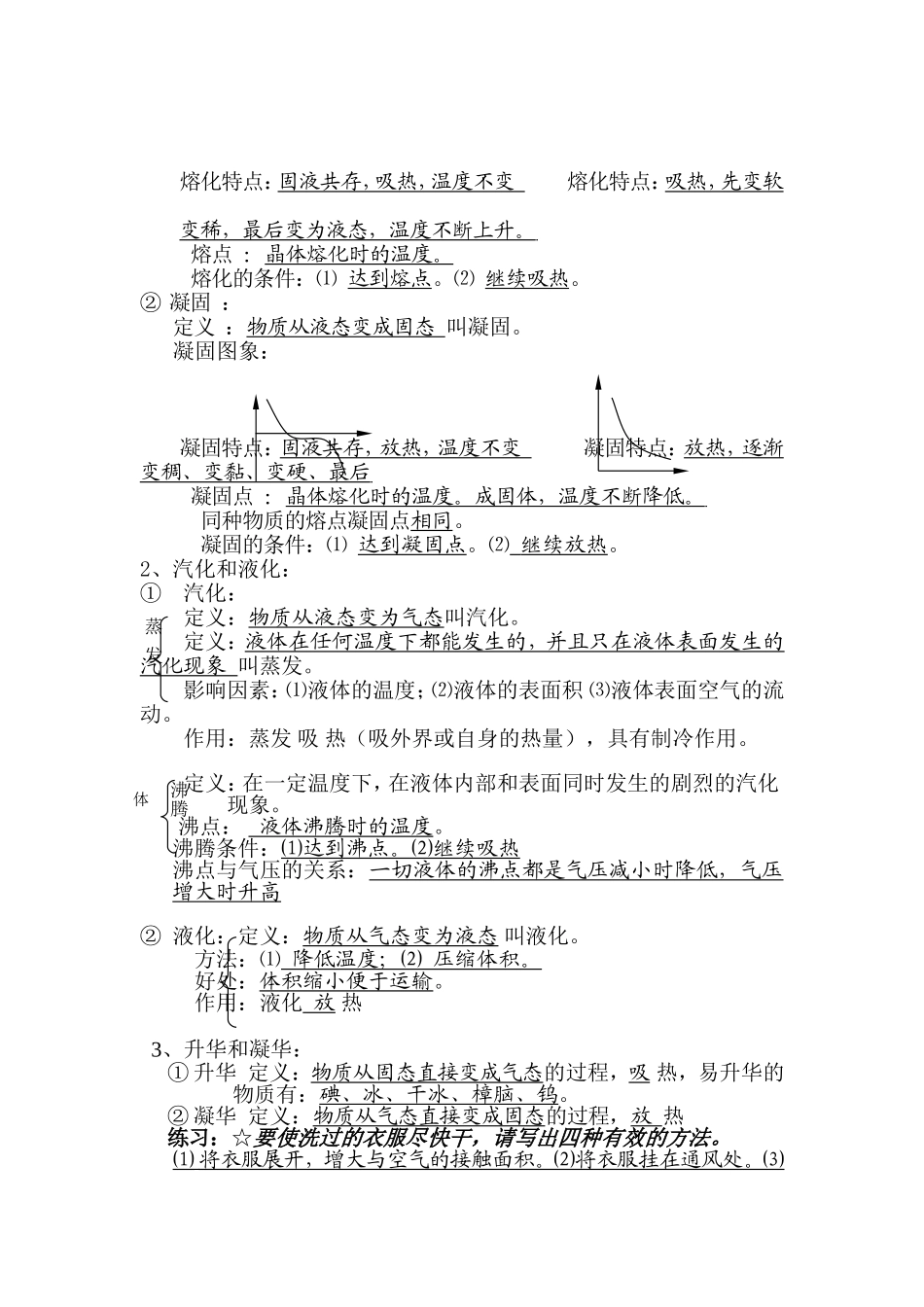 初中物理物态变化知识点_第2页