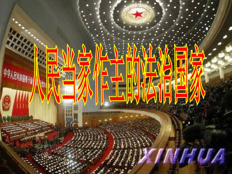 人教版九年级政治人民当家做主的法治国家_第1页