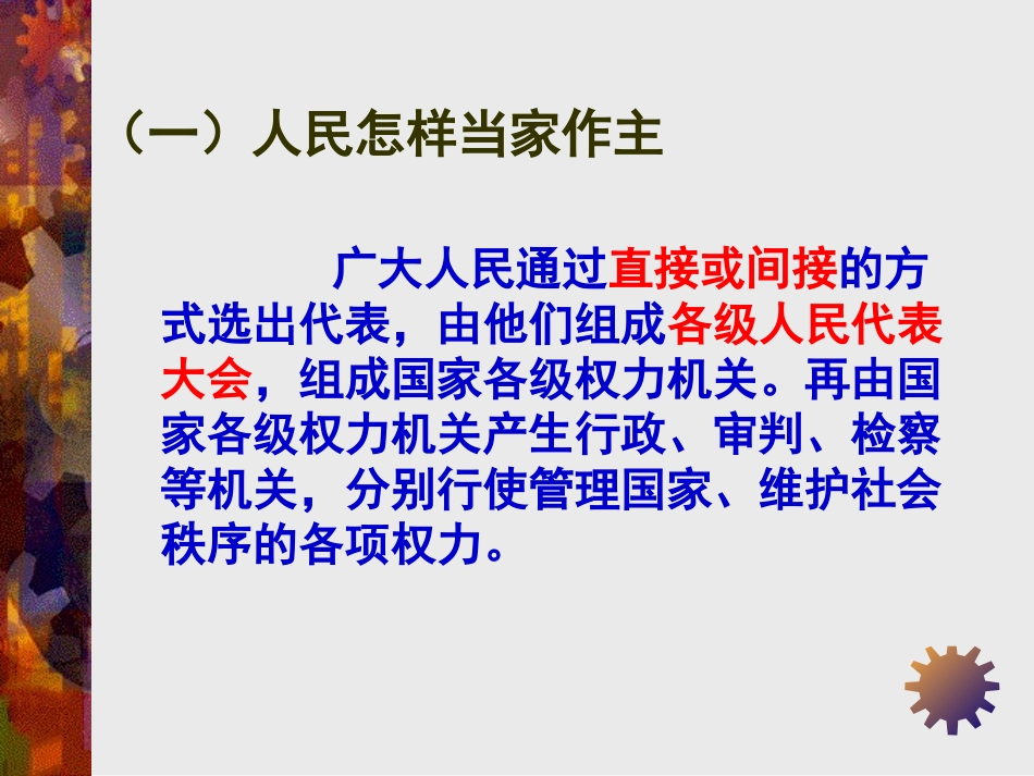 人教版九年级政治人民当家做主的法治国家_第2页
