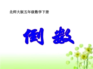 《倒数》教学课件1