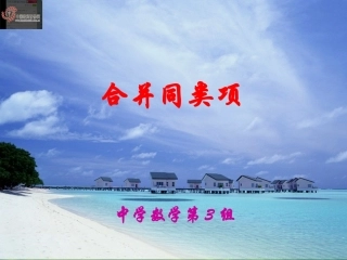 微课打磨课件(合并同类项）32