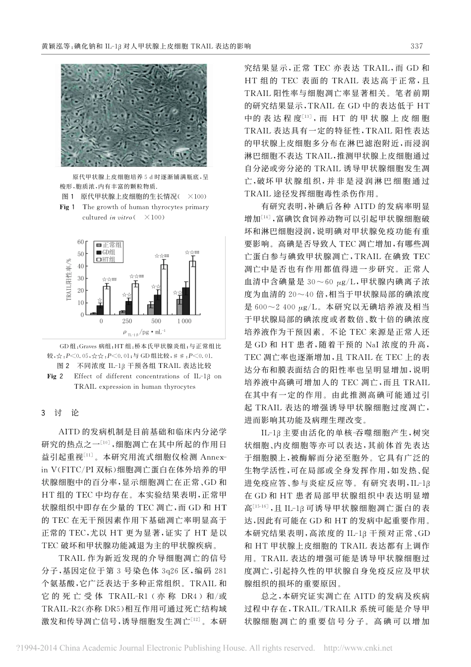 碘化钠和IL_1_对人甲状腺上皮细胞TRAIL表达的影响_黄颖泓_第3页