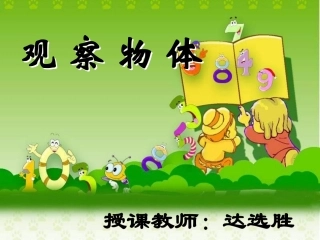 二年级数学上册第五单元观察物�、观测物体第一课时课件