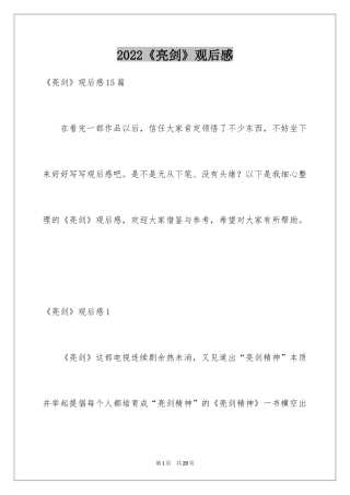 2024《亮剑》观后感