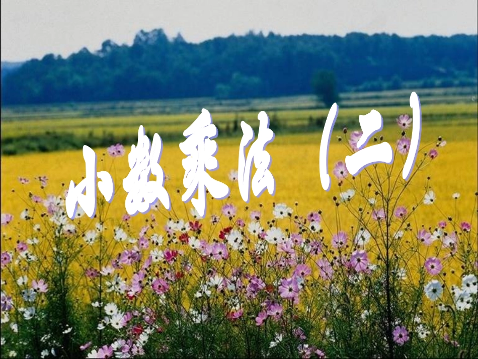 人教版小学数学五年级上册《小数乘法》课件_第1页
