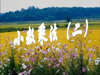 人教版小学数学五年级上册《小数乘法》课件