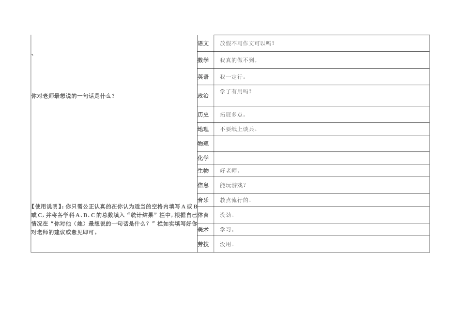 学生评教问卷调查表 (3)_第2页