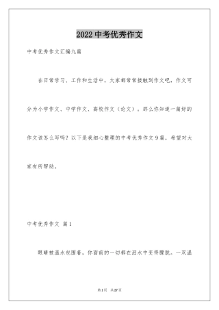 2024中考优秀作文_33