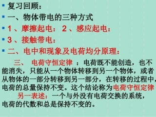 库仑定律课件新人教选修