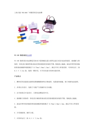 电泳槽说明书