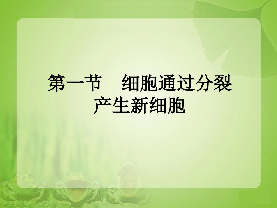 《细胞通过分裂产生新细胞》_第2页
