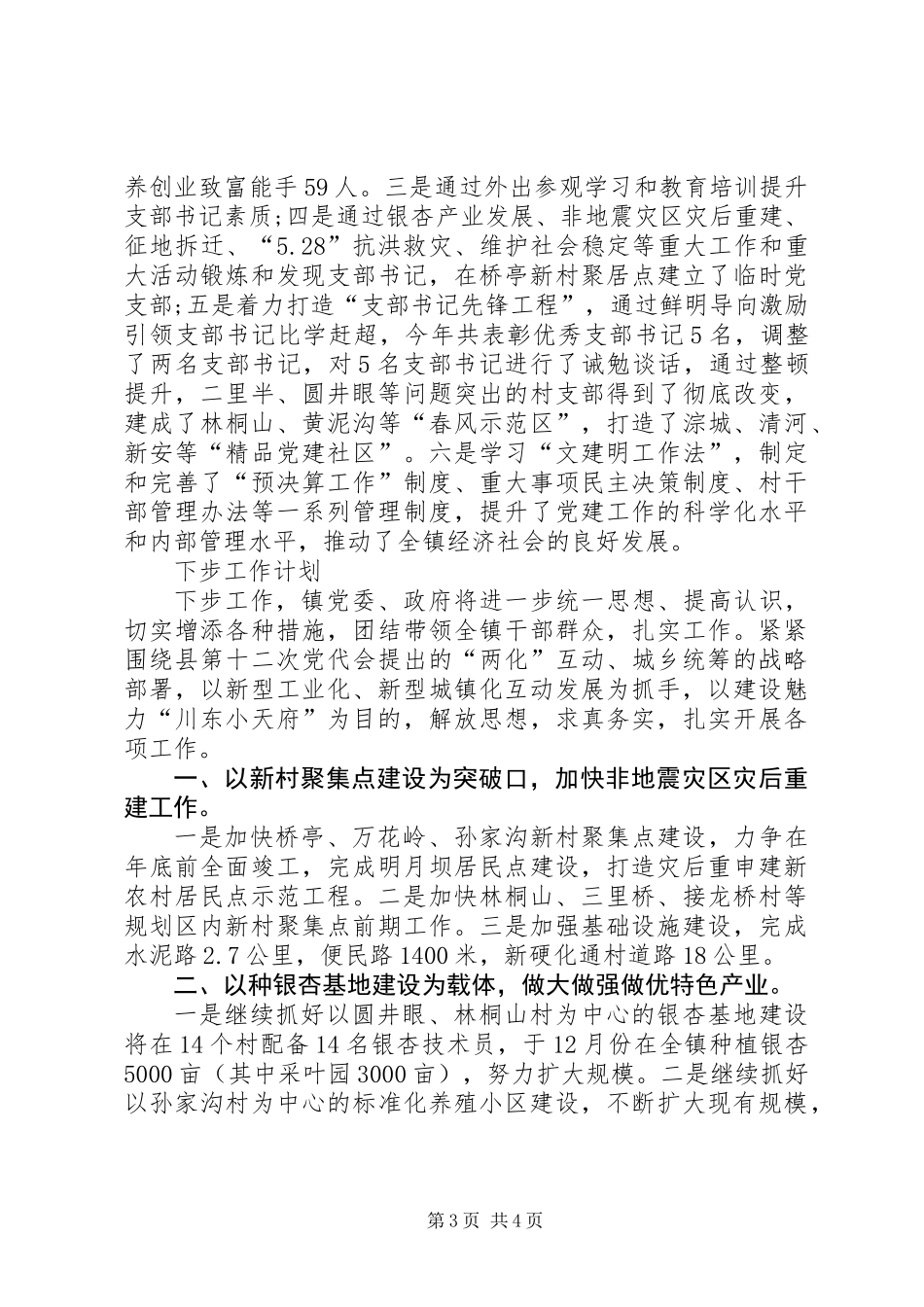 乡镇统筹城乡战略工作总结_第3页