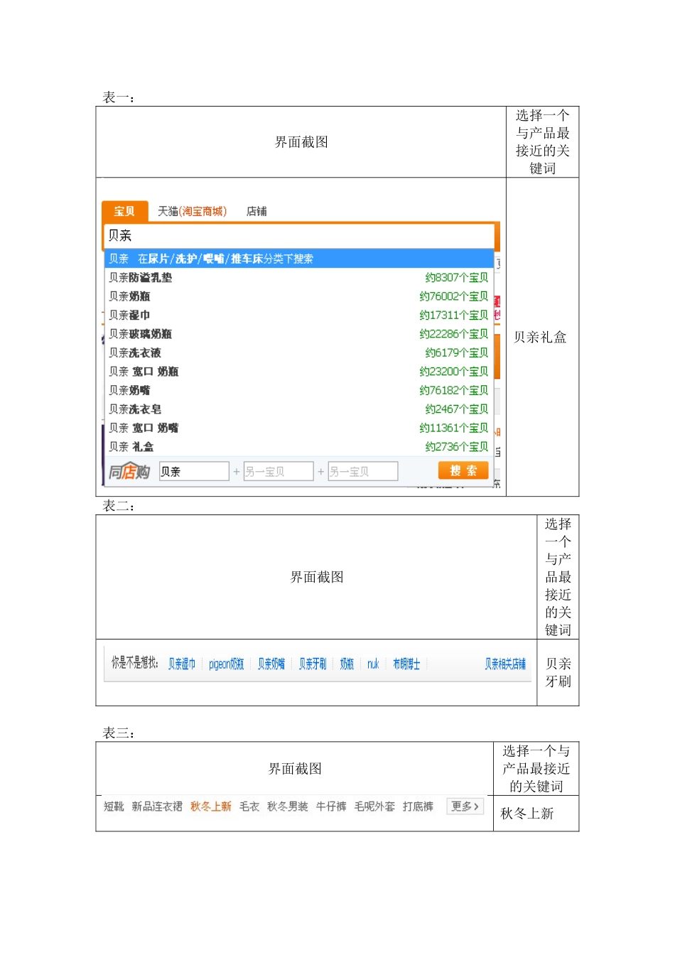 电子商务专业技能抽查网络推广 试题2 贝亲礼盒_第1页