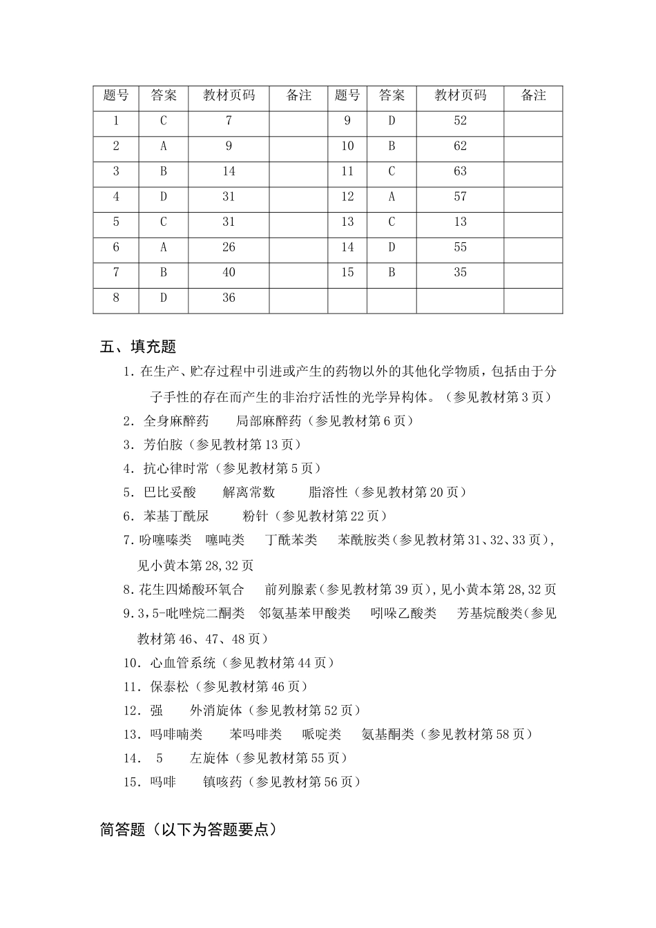 电大《药物化学》作业(1)答案_第3页