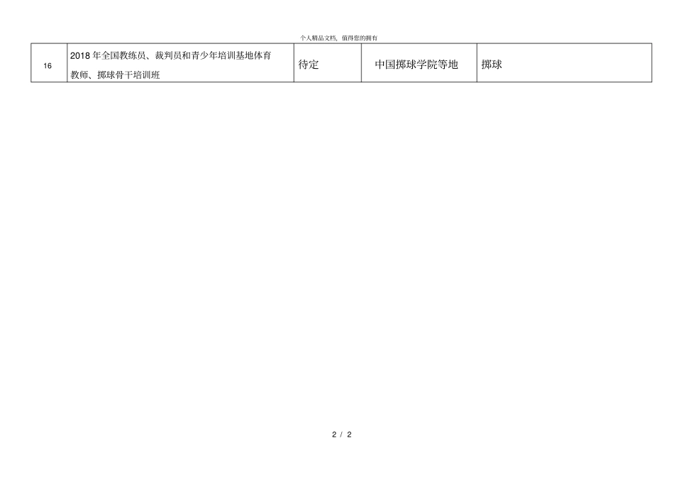 2018年全国掷球赛事活动计划安排表_第2页