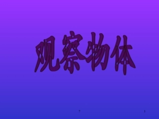 人教版二年级观察物体课件