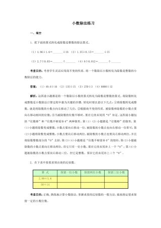 小数除法练习 (2)