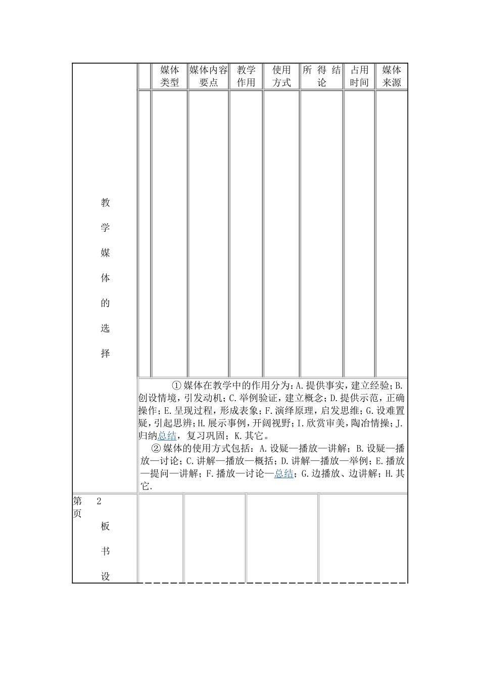 课堂教学设计表0_第2页