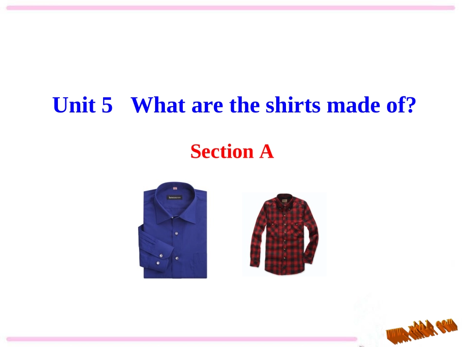 2014年秋人教版九年级英语Unit5Section_A-1_课件_第1页