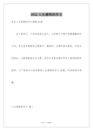 2024人生感悟的作文_5