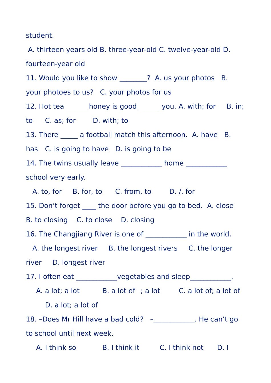 新目标英语八年级上册期末测试题_第2页