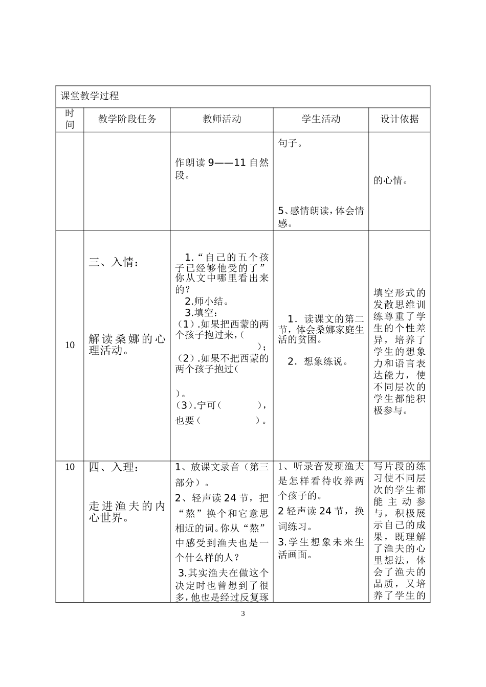 《穷人》教学设计 (2)_第3页