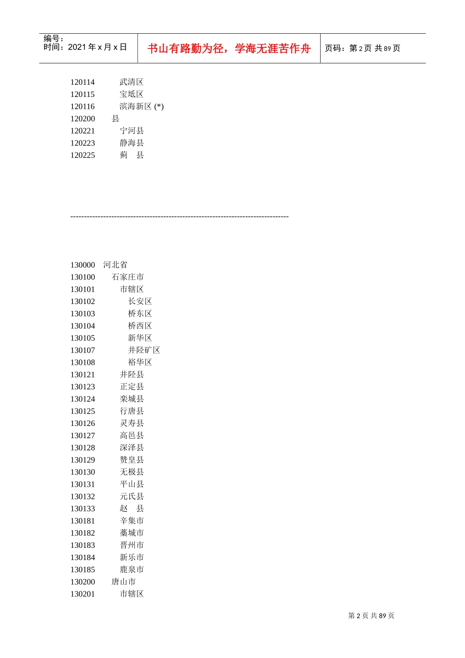 行政区域代码名称_第2页