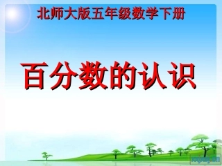 《百分数的认识》