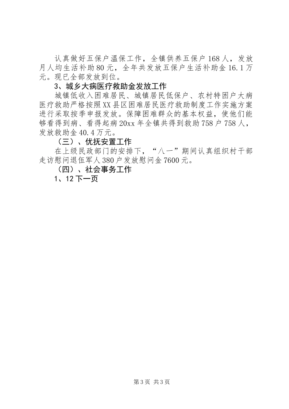 乡镇民政所工作总结_第3页