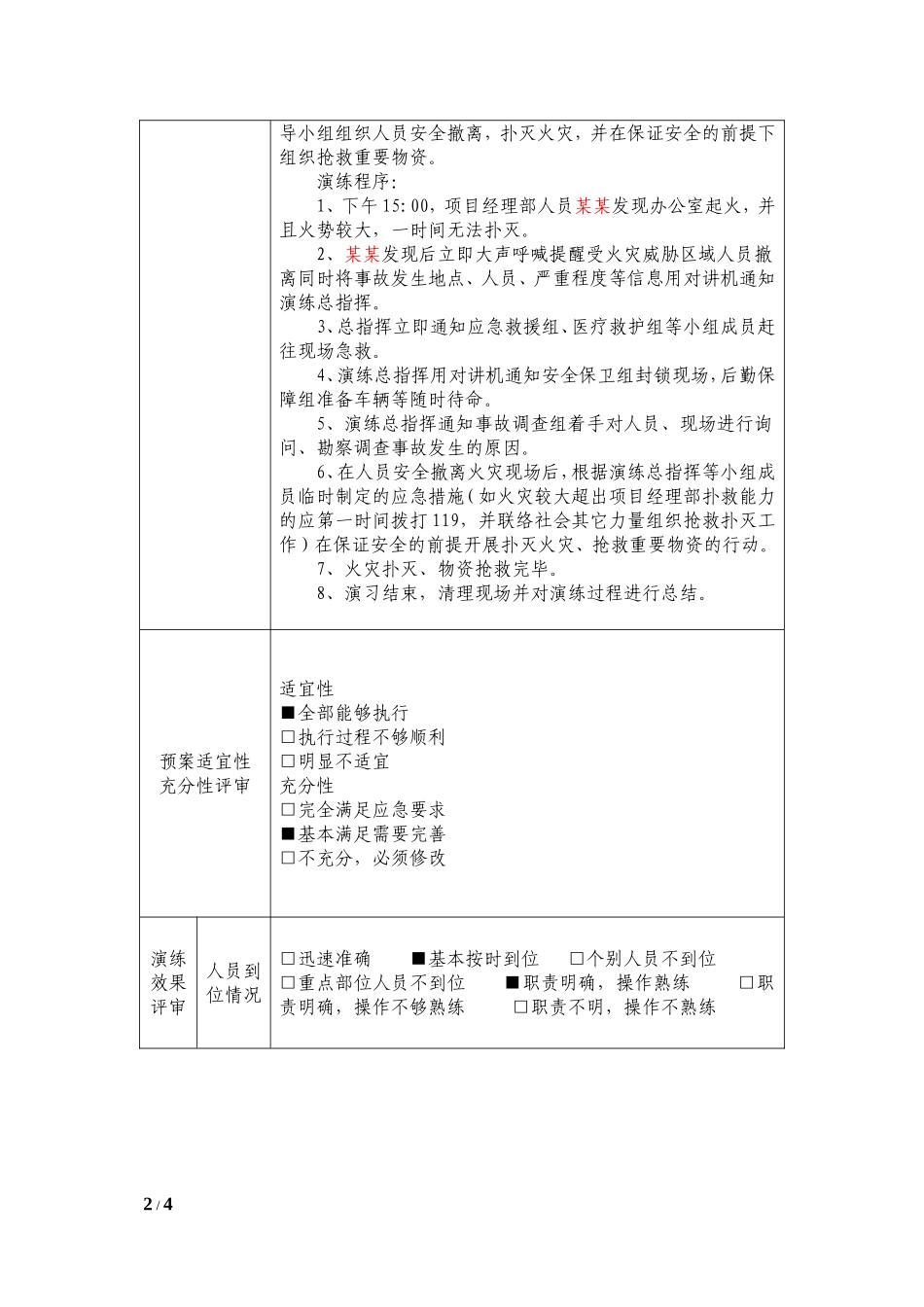 消防应急救援演练评估(BBS)_第2页