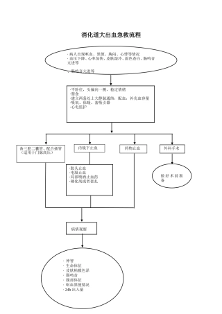 消化道大出血急救流程