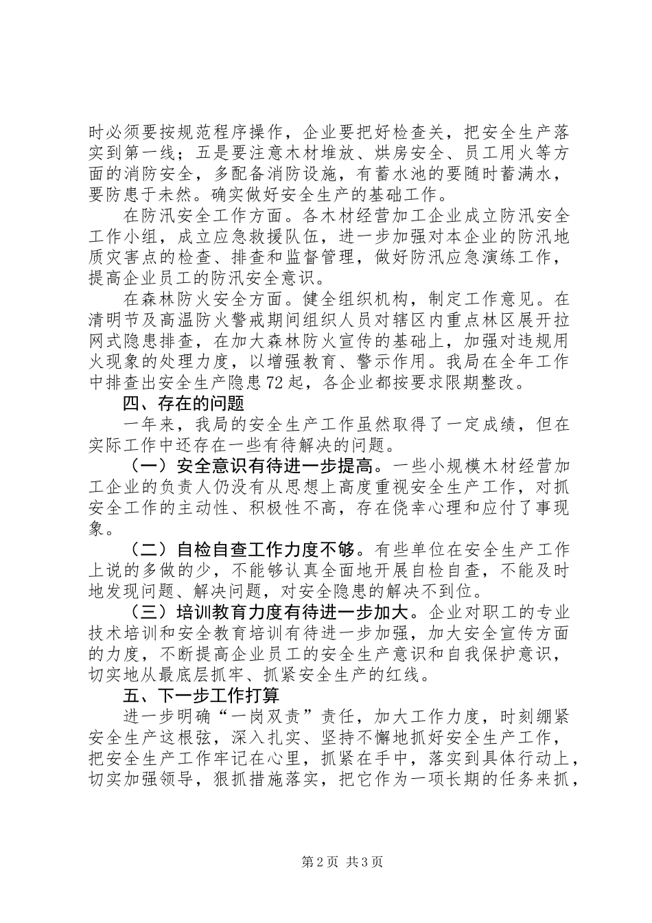 乡镇林业局年度安全生产工作总结_第2页