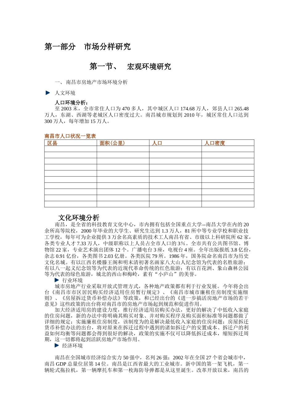 南昌房地产住宅项目研究报告_第2页