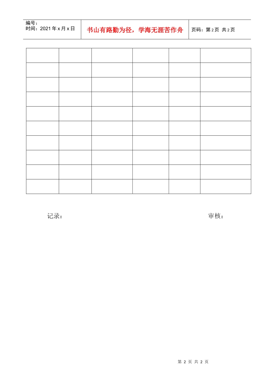 01—07质量记录处理申请单_第2页