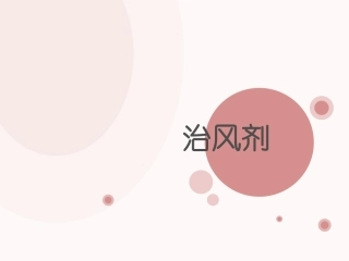 治风剂中成药