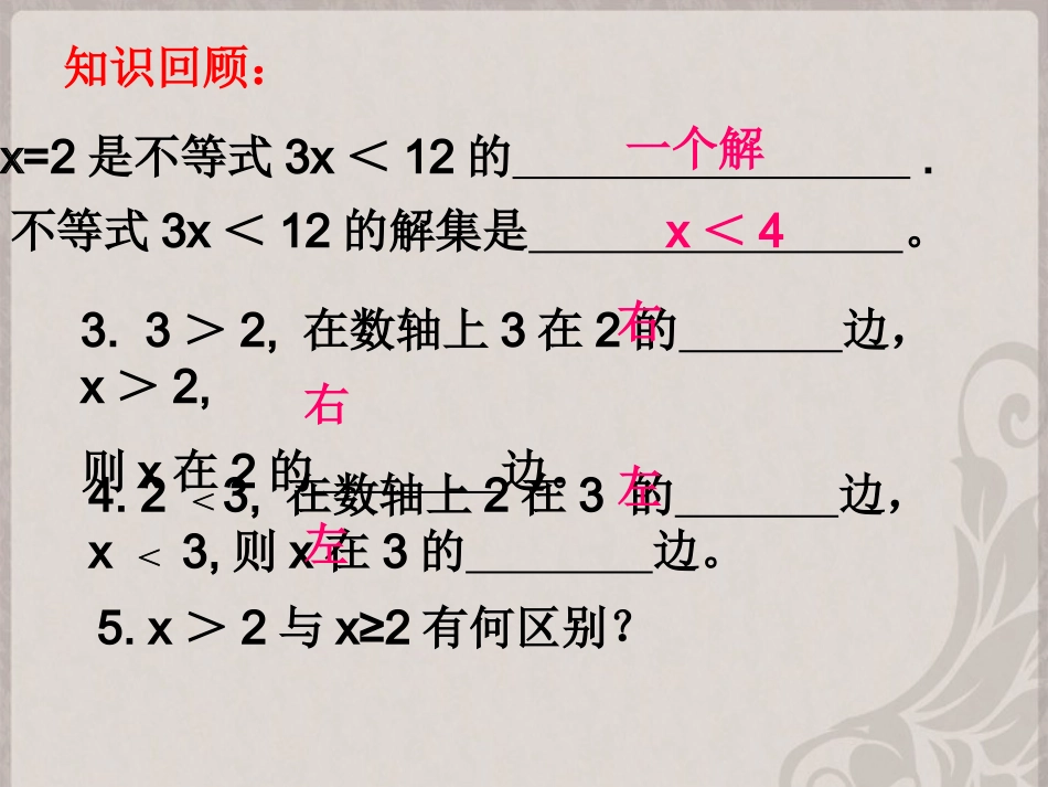 湖南省茶陵县世纪星实验学校七年级数学下册522一元一次不等式的解法课件2_第1页