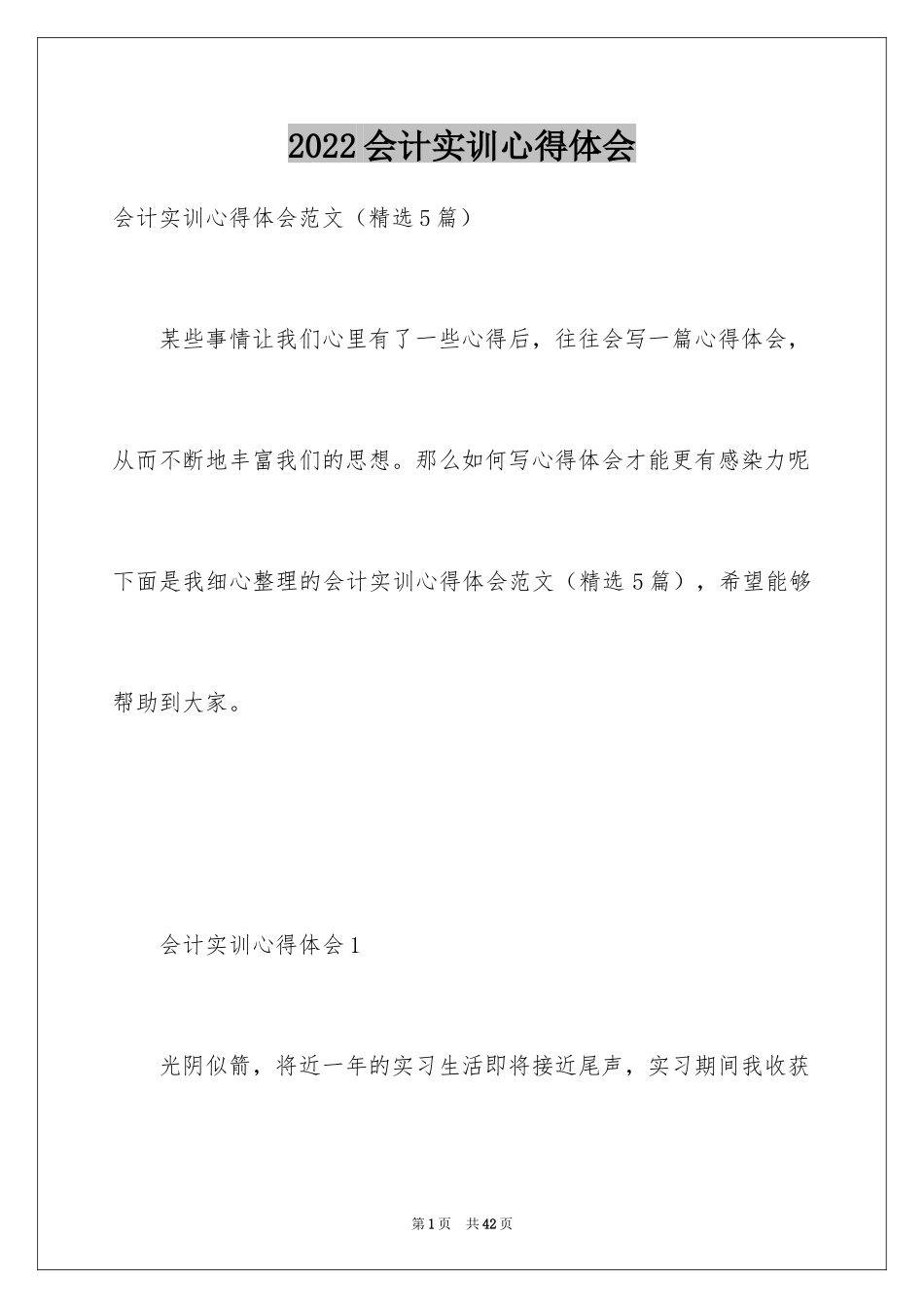 2024会计实训心得体会_40_第1页