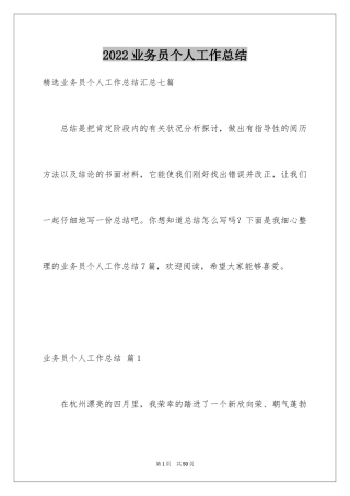 2024业务员个人工作总结_8