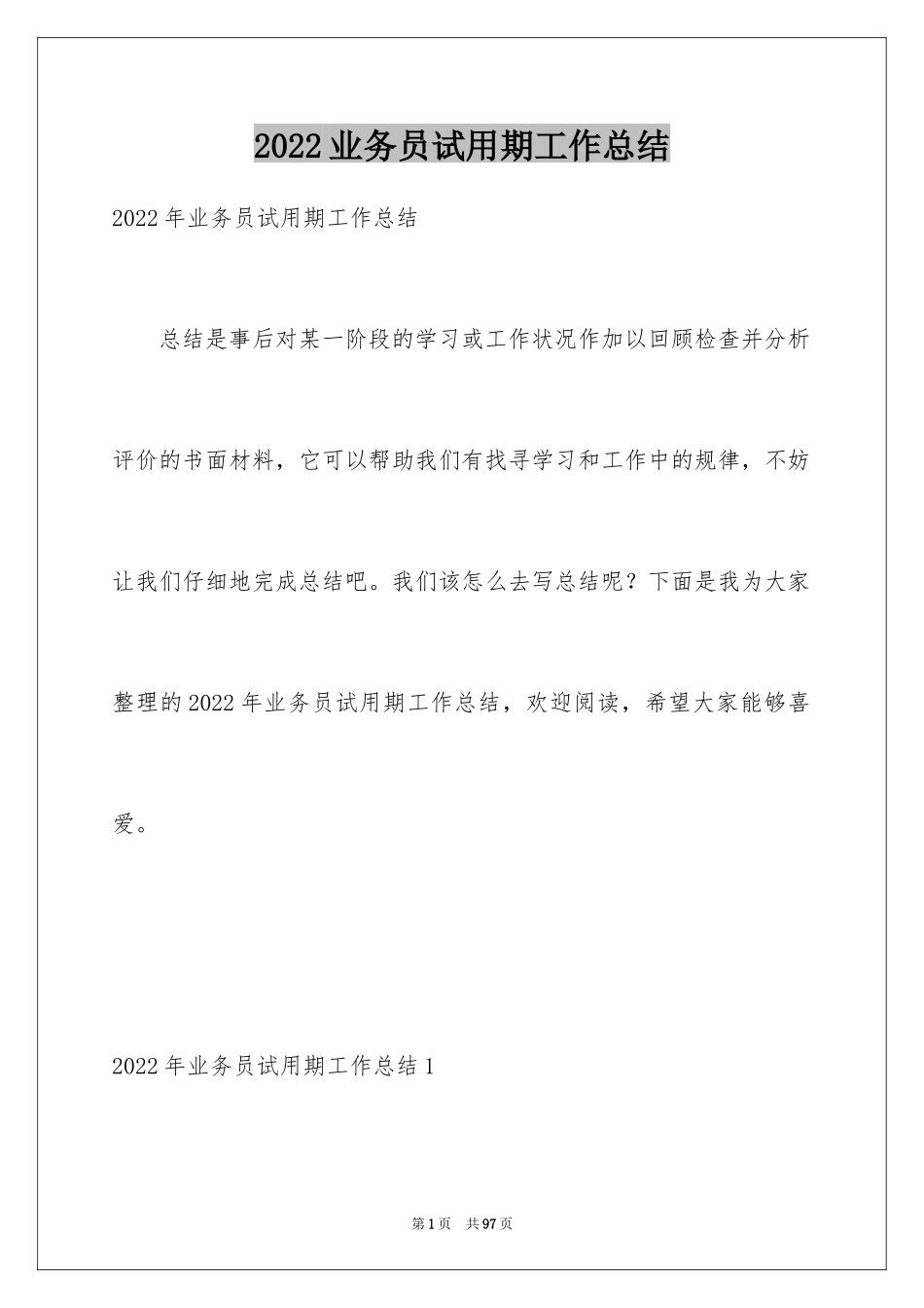 2024业务员试用期工作总结_6_第1页