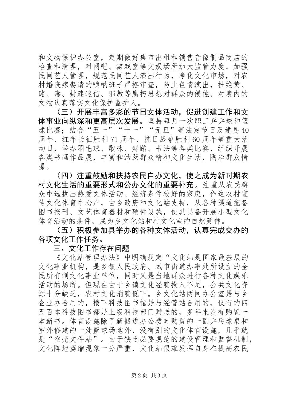 乡镇文化站工作总结_第2页