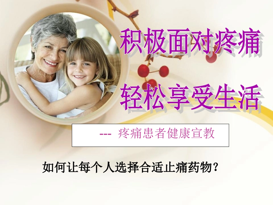 正确认识疼痛分解_第1页