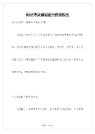 2024令人难忘的一件事作文_10