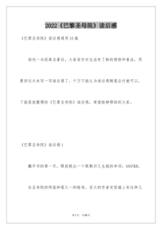 2024《巴黎圣母院》读后感_8