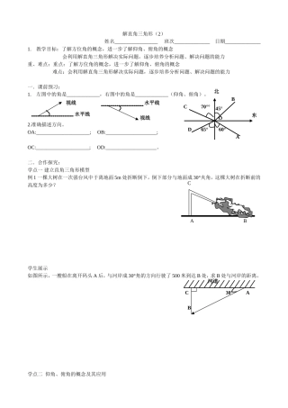 （1张纸）解直角三角形（2）