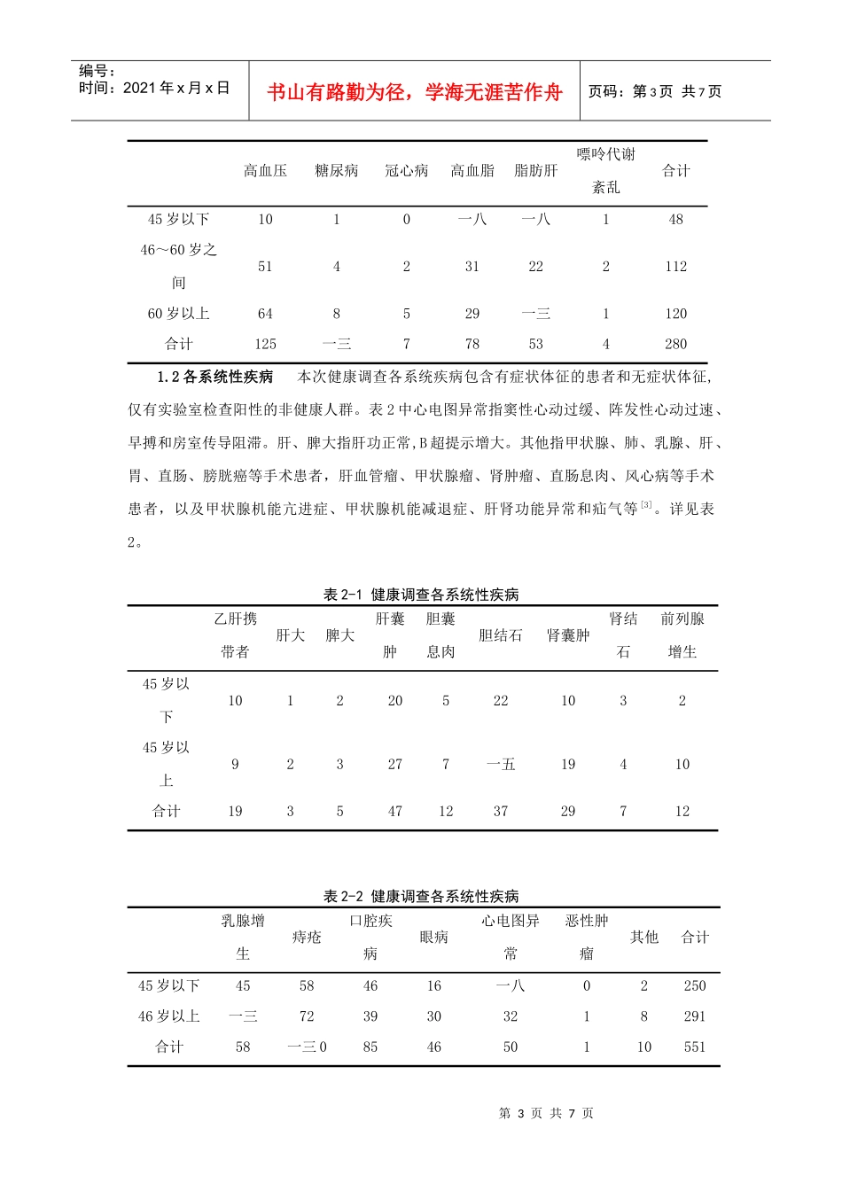 某大学教职工健康调查_第3页